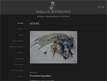 Tablet Screenshot of hubertdewatrigant.com